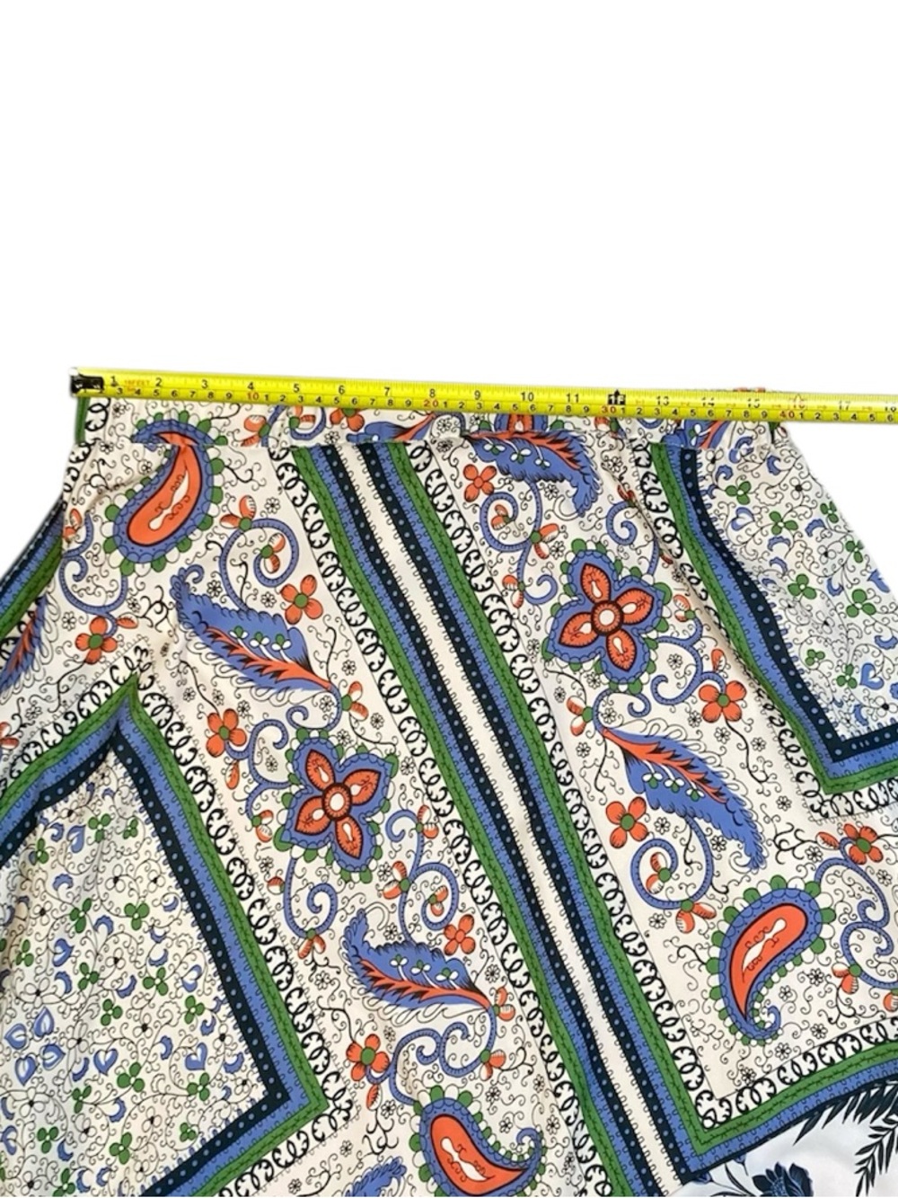 Maeve Anthropologie boho floral paisley handkerchief skirt Size 10 - Picture 4 of 6